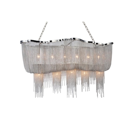 Cwi Lighting Secca 13 Light Down Chandelier With Chrome Finish 5654P55C-RC